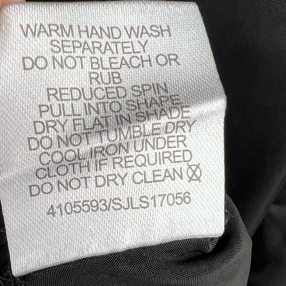 Jane Lamerton black satin lace trim belted midi robe size small NEW - Picture 10 of 12